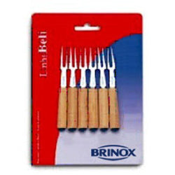 JUEGO DE 6 TENEDORES P/APERITIVO BRINOX