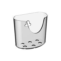 MINI ORGANIZADOR PLASTICO C/VENTOSA CRISTAL COZA