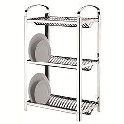 ESCURRIDOR 3 NIVELES CAP.60 PLATOS BRINOX