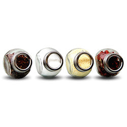 SET 4 ESPECIEROS REDONDOS 200ML APRICENA SELECTA. 8x6x8CM