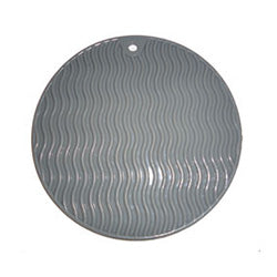 APOYA FUENTE REDONDA SILICONA GRIS SELECTA. D18.5