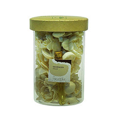 RECIPIENTE C/FLORES Y ESENCIA ACE SELECTA. D8/H13CM