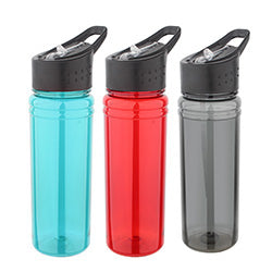 BOTELLA DEPORTIVA 750ML TRITAN TRANSP.DIF.COLORES.