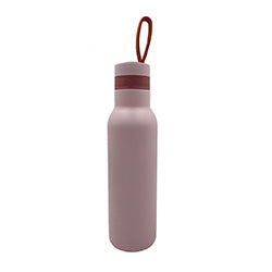 BOTELLA A.INOXIDABLE 700ML ROSA C/SILICONA