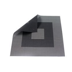INDIVIDUAL PVC GEOMETRICO BLA/NEG 35x35CM