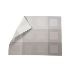 INDIVIDUAL PVC DISEÑO CUADRICULADO GRISES 48X35CM