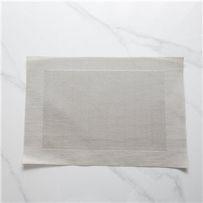 INDIVIDUAL PVC 35x35CM RECUADRO PLATA