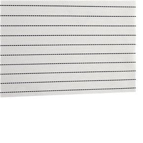 INDIVIDUAL PVC RAYAS NEGRAS 45x30CM BLANCO