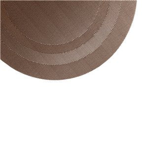 INDIVIDUAL PVC ANILLOS D38CM MARRON CLARO