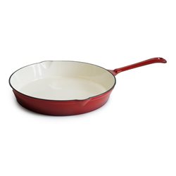 SARTEN HIERRO FUNDIDO D25.5CM ESMALTADO ROJO