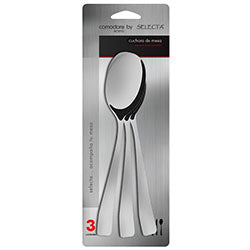 SET X3 PIEZAS CUCHARA DE MESA 20CM ACERO COMODORO