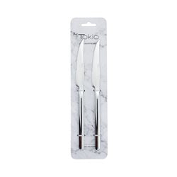 SET X2 CUCHILLO DE MESA 22.8CM ACERO TOKIO