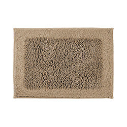 ALFOMBRA 40x60CM SHAGGY CON RECUADRO BEIGE