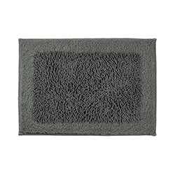 ALFOMBRA 40x60CM SHAGGY CON RECUADRO GRIS OSCURO