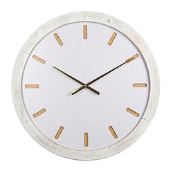 RELOJ DE PARED MDF D65x4CM BLANCO