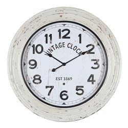 RELOJ DE PARED MDF D80X8CM VINTAGE CLOCK