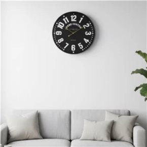 RELOJ DE PARED METAL 71.5X71.5X3.5 CM NUMEROS BLANCOS