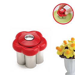 MOLDE C/ FORMA DE FLOR P/ VEG, FRUTAS, GALLETAS JO!E