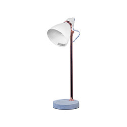 LAMPARA D MESA PANT. METAL BASE CONCRETO 22X15X50CM