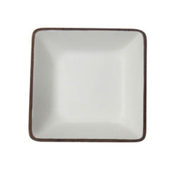FUENTE CUADRADA12.5X12.5CM MADERA BLANCO
