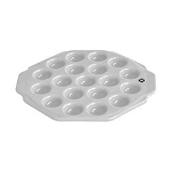 PROVOLONERA 26X22/H2.6CM CERAMICA BLANCA