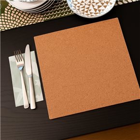 SET 4 INDIVIDUALES CORCHO 35x25CM MARRON