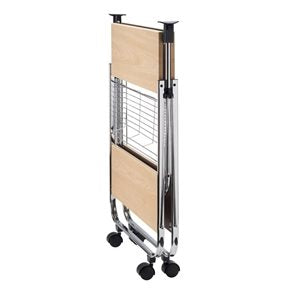 CARRITO PLEGABLE 3 NIVELES 40x63x70CM MADERA/METAL