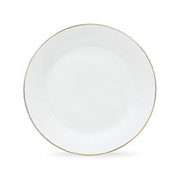 PLATO D15CM BLANCO C/BORDE DORADO PORCELANA SELECTA