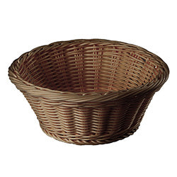 CESTO RED. RATTAN PLAST. MARRON. 18.5/H7.5CM