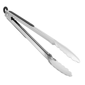 PINZA ACERO INOXIDABLE ALTAMENTE PULIDO 30CM