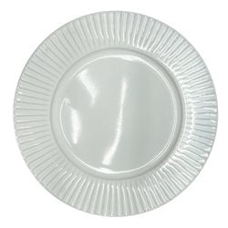 PLATO DE MESA D27x3CM BLANCO TEXTURADO