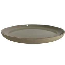 PLATO DE MESA D27CM BEIGE