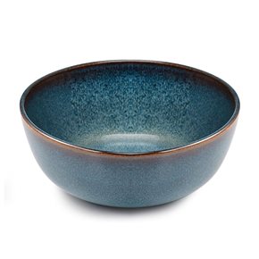 ENSALADERA CERAMICA 20x6CM ORGANIC AZUL