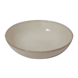 PLATO HONDO CERAMICA D19CM BEIGE