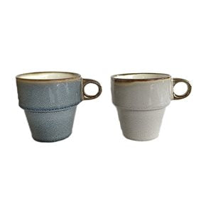 MUG APILABLE 237ML GLAZE SURTIDO