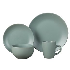 JUEGO VAJILLA 16PCS 27/20/14/350ML CELESTE MATE