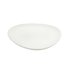 PLATO DE POSTRE FORMA OVAL 21.5X19.8CM BLANCO