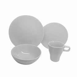 JUEGO VAJILLA 16 PIEZAS 266ML BLANC. D26CM/20CM/15CM