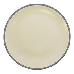 PLATO DE MESA D28CM BLANCO-GRIS