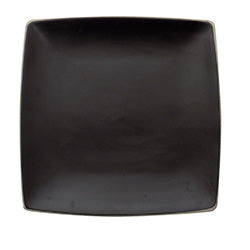 PLATO DE MESA CUADRADO 27X27CM NEGRO