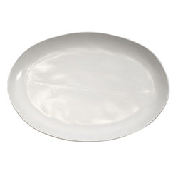 FUENTE OVAL PIER BLANCO. 41x28x3.5CM