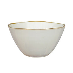 BOWL 15CM 600ML BORDE ASIMETRICO BLANCO