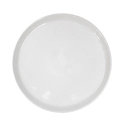 PLATO DE POSTRE 20x2CM BORDE RECTO BLANCO