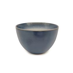 BOWL CERAMICA D8X5CM BLANCO ESFUMADO AZUL