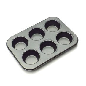 MOLDE MUFFIN X6 26.5X18X3CM GRIS ANTIADHERENTE
