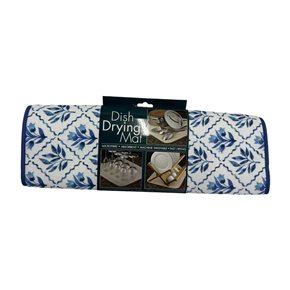 ESCURRE MAT VAJILLA MICROFIBRA 40x45CM HOJAS AZULES
