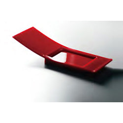 SET X100 CUCHARA DEGUSTACION RECT ROJO PLAST. 10x4CM
