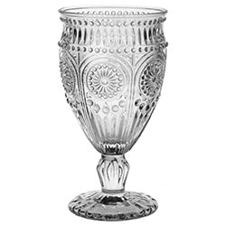 COPA VIDRIO LABRADO 16.5X9CM SOLES GRIS SUAVE