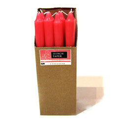 SET X12PZAS VELA H25.4CM-ROSA-ROSEWATER & LYCHEE