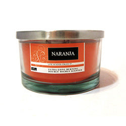VELA 3 M. RECIPIENTE C/ T.MET-NARANJA-ORANGE. D13/H8CM